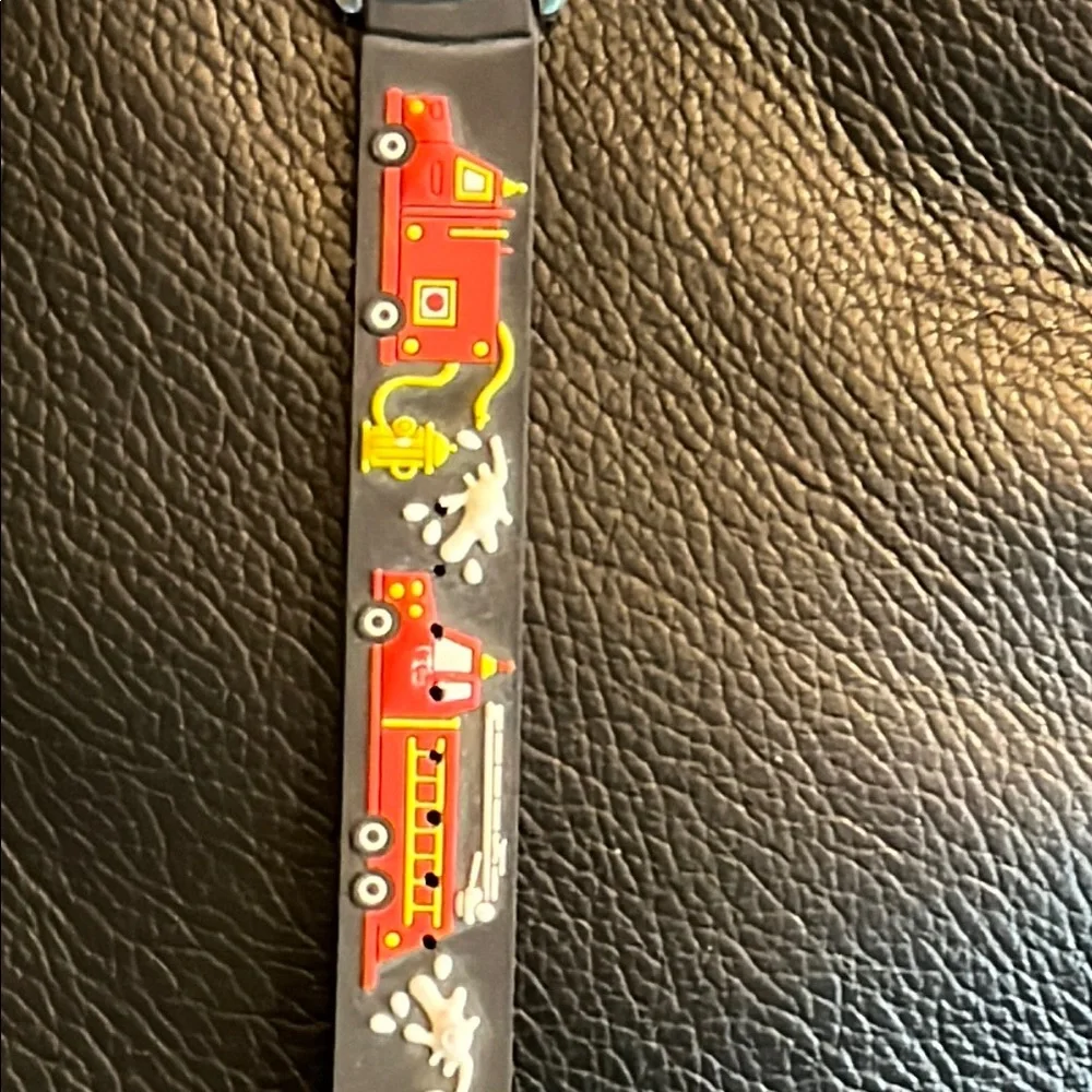Kids Fire Truck Watch with Black Strap